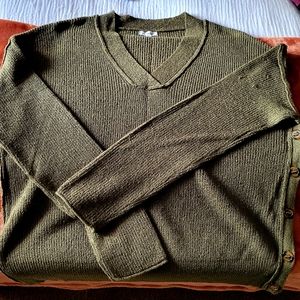 Olive green over sized sweater